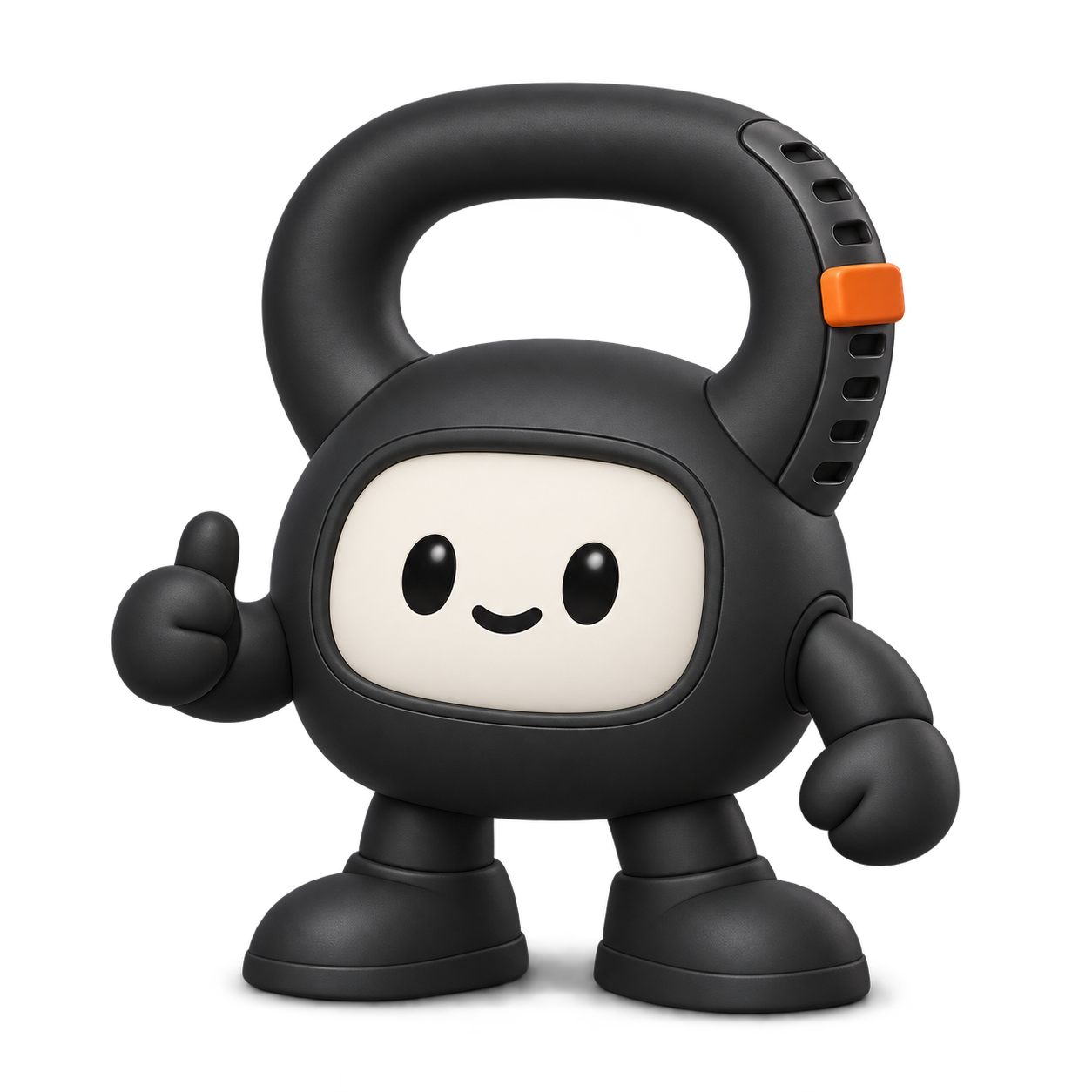 A GymBuddy kabalafigura kettlebellel